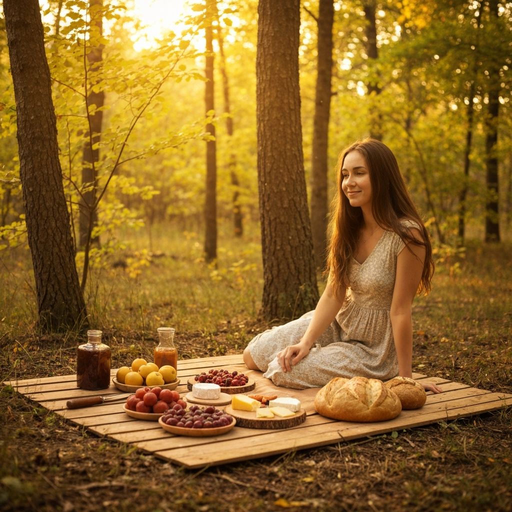 Full breakfast table with hummus, labneh, and fresh bread